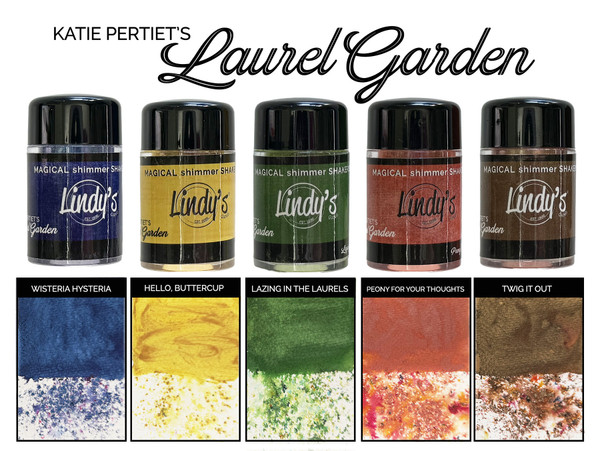 Lindy's Stamp Gang: Magical Shaker 2.0 Set, Katie Pertiet's Laural Garden