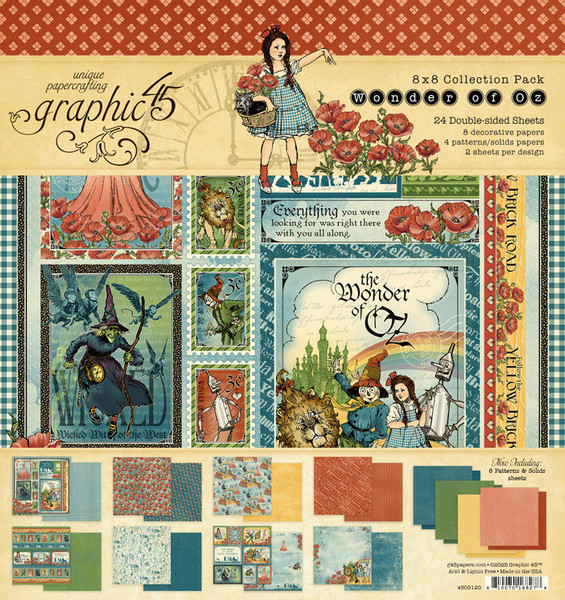 Graphic 45: 8x8 Collection pack, Wonder Of Oz