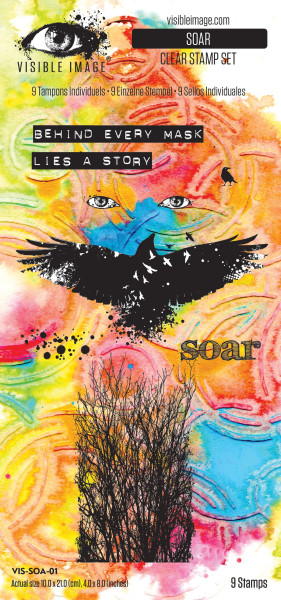 Visible Image: Soar 4in x 8in Stamp Set