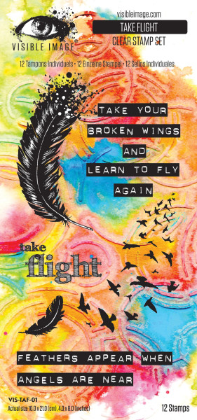 Visible Image: Take Flight 4in x 8in Stamp Set