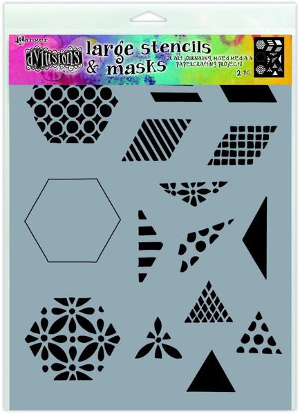 Dyan Reaveley: Dylusions Stencil, Large - 1 1/2 Inch Quilt