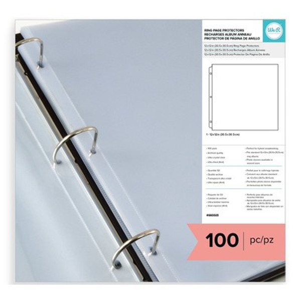 We Are Memory Keepers: 12x12 Page Protectors, Ring - 100 pack