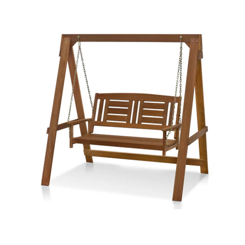 Fina 2 Person Solid Wood Porch Swing