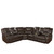 Gredmarie Leather Reclining Sectional