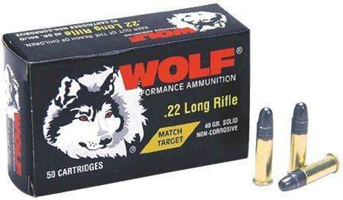 Wolf Match Target 22 LR 40 gr Round Nose (RN)