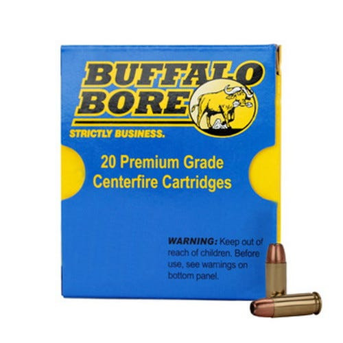 Buffalo Bore .38 Super 33E20 Personal Defense Jacketed Hollow Point JHP 147 Grain