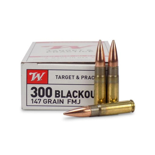Winchester .300 AAC Blackout USA300B147 USA Full Metal Jacket Open Tip 147 Grain