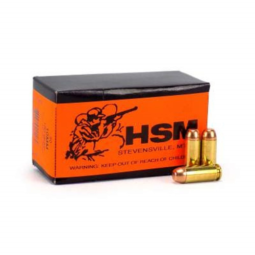 HSM 10mm Auto HSM10mm2N Training Full Metal Jacket FMJ 180 Grain