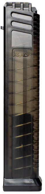Grand Power Stribog 45 ACP 10rd Translucent Smoke Polymer Handgun Magazine