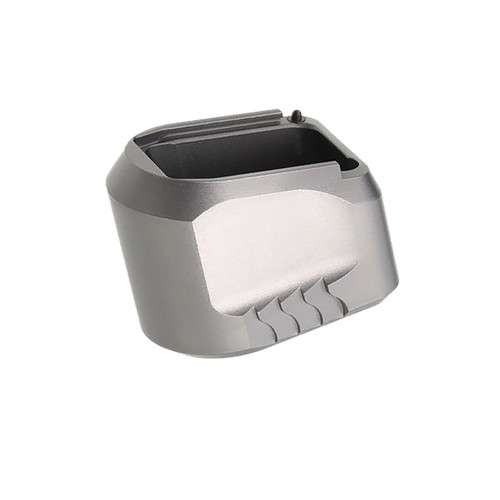 Tyrant CNC TDMPMAGEXFSGREY Magazine Extension Fits S&W M&P 9/40 5rd Compatible w/ Full-Size M&P 1.0/2.0 frames Grey Aluminum