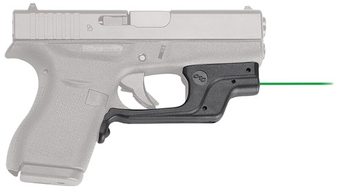 Crimson Trace 0146301 LG-443 Laserguard Compatible w/Glock 42/43, Green Laser Black Polymer