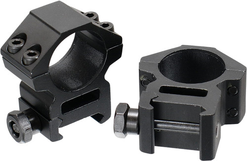 UTG RGWM25M4 Accushot Scope Rings Black Anodized 1" Medium