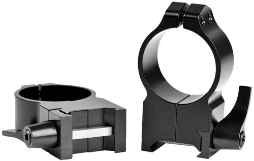 Warne 216LM Vertical Rings Maxima Matte Black 30mm Extra High Quick Detach 0 MOA