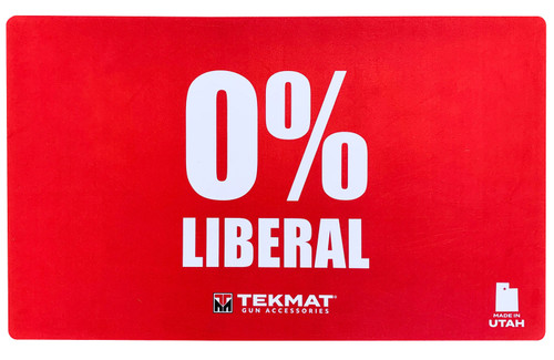TekMat TEK42LIBERAL Zero Percent Liberal Door Mat Red Rubber 42" Long 0% Liberal 612409974167