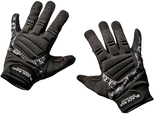 Black Rain Ordnance TACTGLOVEBLK/GRYS Tactical Gloves Black/Gray Small Velcro