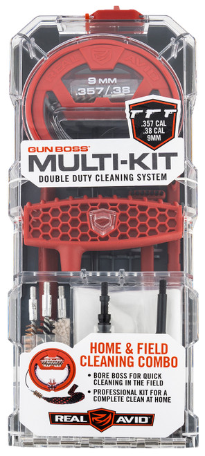 Real Avid AVGBMK9MM Gun Boss Multi-Kit 9mm 357 Mag 38 Cal Pistol Plastic Box Case