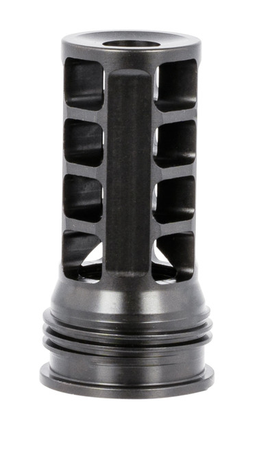 Huxwrx OSS QD 338 Muzzle Brake & Suppressor Mount Black 3/4-24 338 Cal
