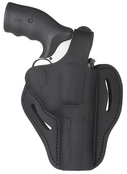 1791 Gunleather RVHX2SBLR RVHX-2 OWB Size 02 Stealth Black Leather Fits Up to 4" Barrel, K/L-Frame, Belt Slide Right Hand