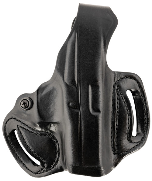 DeSantis Thumb Break Mini Slide OWB Black Leather Belt Slide Holster Glock 43/43X/48 RH
