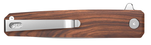 Outdoor Edge PL1C Peleus 3.10" Folding Clip Point Plain Black Oxide 8Cr13MoV SS Blade Wood G10 Handle