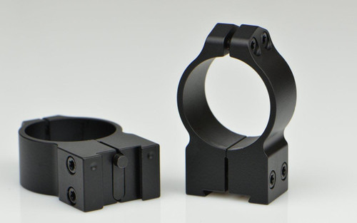 Warne 2-Piece Maxima Fixed Scope Ringmounts with Grooved Receiver Fits Tikka 30mm High Matte
