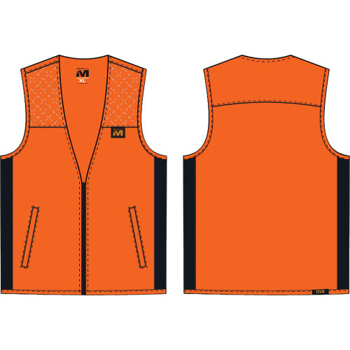 Muddy DV8 Blaze Orange Lightweight Hunting Vest Size XL