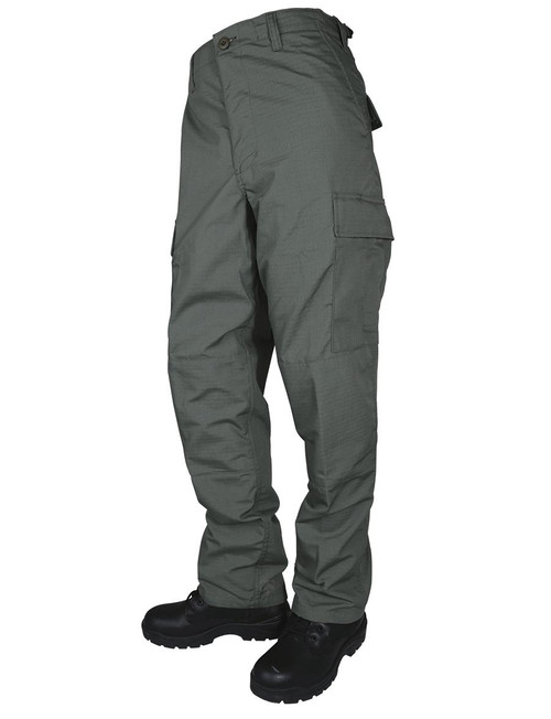 Tru-Spec BDU Basic Rip-Stop Pants Zip Fly Olive Drab Medium