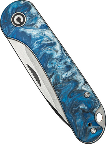 CIVIVI KNIFE ELEMENTUM SLIP JOINT 2.9" BLUE OCEAN/SATIN