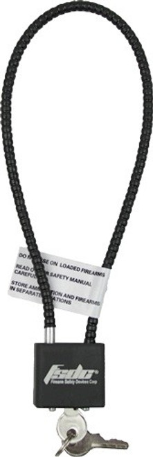 REGAL CABLE LOCK 15" COATED 1-PK W/2 KEYS CA DOJ APPROVED