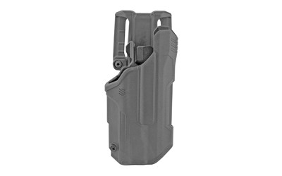 BLACKHAWK T-Series L2D, Duty Holster, Right Hand, Black, Fits Glock 17/22/31 With TLR1/TLR2, Includes Jacket Slot Belt Loop 44N200BKR