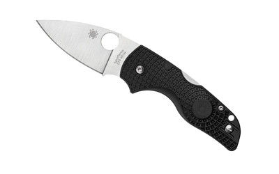Spyderco Lil Native Lightweight, Folding Knife, Plain Edge, Black FRN Handle, Satin Finish, Silver, 2.43" Blade Length, CTS BD1N Steel C230PBK