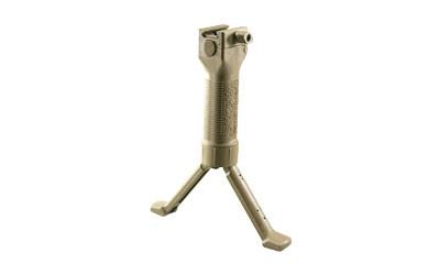 Grip Pod GPSV2T Picatinny Rail Foregrip Bipod, Steel Legs, Tan