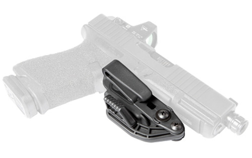 Raven Concealment Systems Vanguard, Inside Waistband Holster, Fits Gen 3-5 Glock 17,19,22,23,26,31,32,45, Polymer, Black, Ambidextrous,  1.5" Overhook Struts, Raven Claw VG2GLBKOHADV