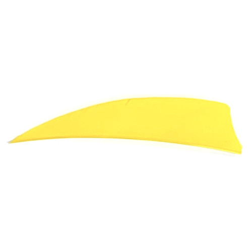 Trueflight 3 in. Yellow Shield Cut Fletching Feathers LW 100 pk.