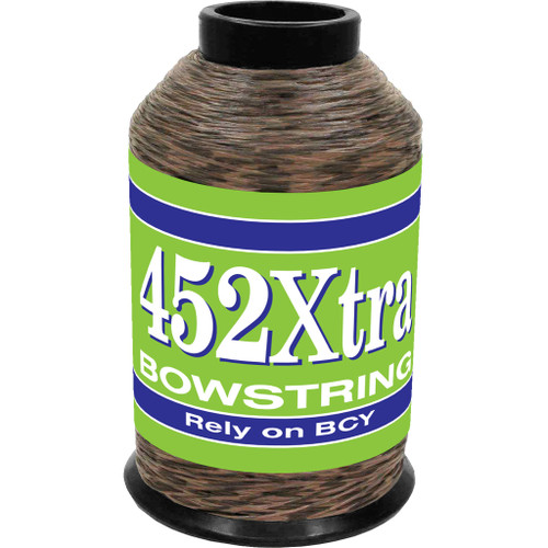BCY 452Xtra Bowstring Material Tan/Black 1/4 lb.