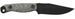 HALF FACE BLADES CROW SCALPER 4" BLADE, 8.3"OA, S45VN STEEL, ARMORY BLK, GRAY MICARTA GRIP