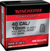 Winchester Ammo WB40TC165X Centerfire Handgun Reloading 40S&W 165gr Full Metal Jacket Truncated Cone 100 Per Box/10 Case
