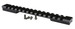 Warne 7675M Mountain Tech Tactical Rail Black Anodized Aluminum Winchester 70/Marlin XS-7 Short Action, 0 MOA