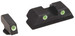 AmeriGlo GL113 Classic Tritium Sight Set for Glock Green Tritium White Outline Front Sight-Green Tritium White Outline Rear Sight