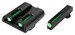 TruGlo TG131XT TFO Green/Tritium/Fiber Optic Front Sight-Green/Tritium/Fiber Optic Rear Sight Springfield Armory XD