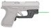 Crimson Trace 0146301 LG-443 Laserguard Compatible w/Glock 42/43, Green Laser Black Polymer