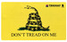 TekMat TEK42TREAD Don't Tread on Me Door Mat Black/Yellow Rubber 42" Long Snake/"Don't Tread On Me" 612409974105