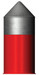 Crosman LF22167 Powershot Red Flight Penetrator 22 Lead-Free Belted/Pointed 100/Box