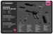 TekMat TEKR17GLOCKG3PNK Glock Gen 3 Cleaning Mat Pink Rubber 11"x17" Glock Gen 3 Parts Diagram