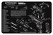 TekMat TEKR17RUGERLCP Ruger LCP Cleaning Mat Black/White Rubber 11"x17" Ruger LCP Parts Diagram