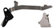 Timney Triggers ALPHAGLOCK34LRGSILVR Alpha Competition 45 ACP/10mm Auto, Silver Straight Trigger, Compatible w/Glock Gen3-4