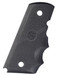 Hogue 43000 Rubber Grip Cobblestone Black with Finger Grooves for 1911 Officer