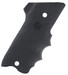 Hogue 82060 Rubber Grip Black with Finger Grooves & Right Hand Finger Rest for Ruger Mark II, III