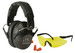 Walker's GWPFPM1GFP Pro Low Profile Passive Muff Combo Kit Includes Foam Ear Plugs, Low Profile 31 db Over the Head Passive Muff, Shooting Glasses w/Yellow Lens