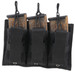 Bulldog BDT62 Tri-Double Mag Pouch MOLLE Black Belt Loop Compatible w/ 30-Round Compatible w/ High Capacity
